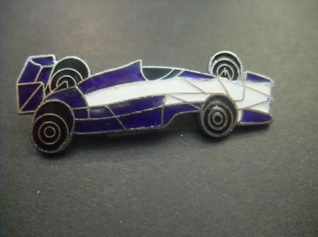 Formule 1 racewagen blauw met witte streep ( Sauber C36 )